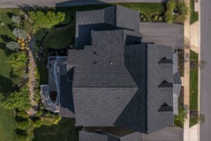 dark colored shingles